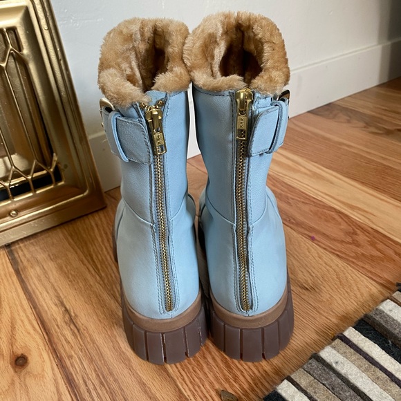 New Free People✨Fable Faux Fur Boot - Grey - Picture 5 of 7